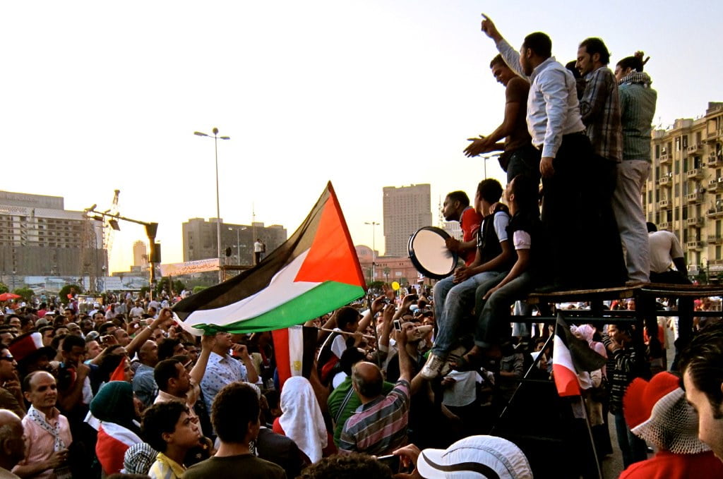 Solidarität mit Palästina während der ägyptischen Revolution 2011