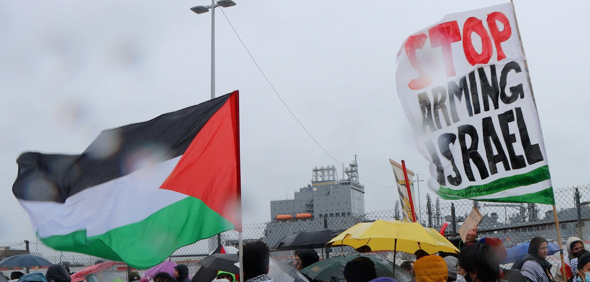 Protest gegen Waffenexport nach Israel